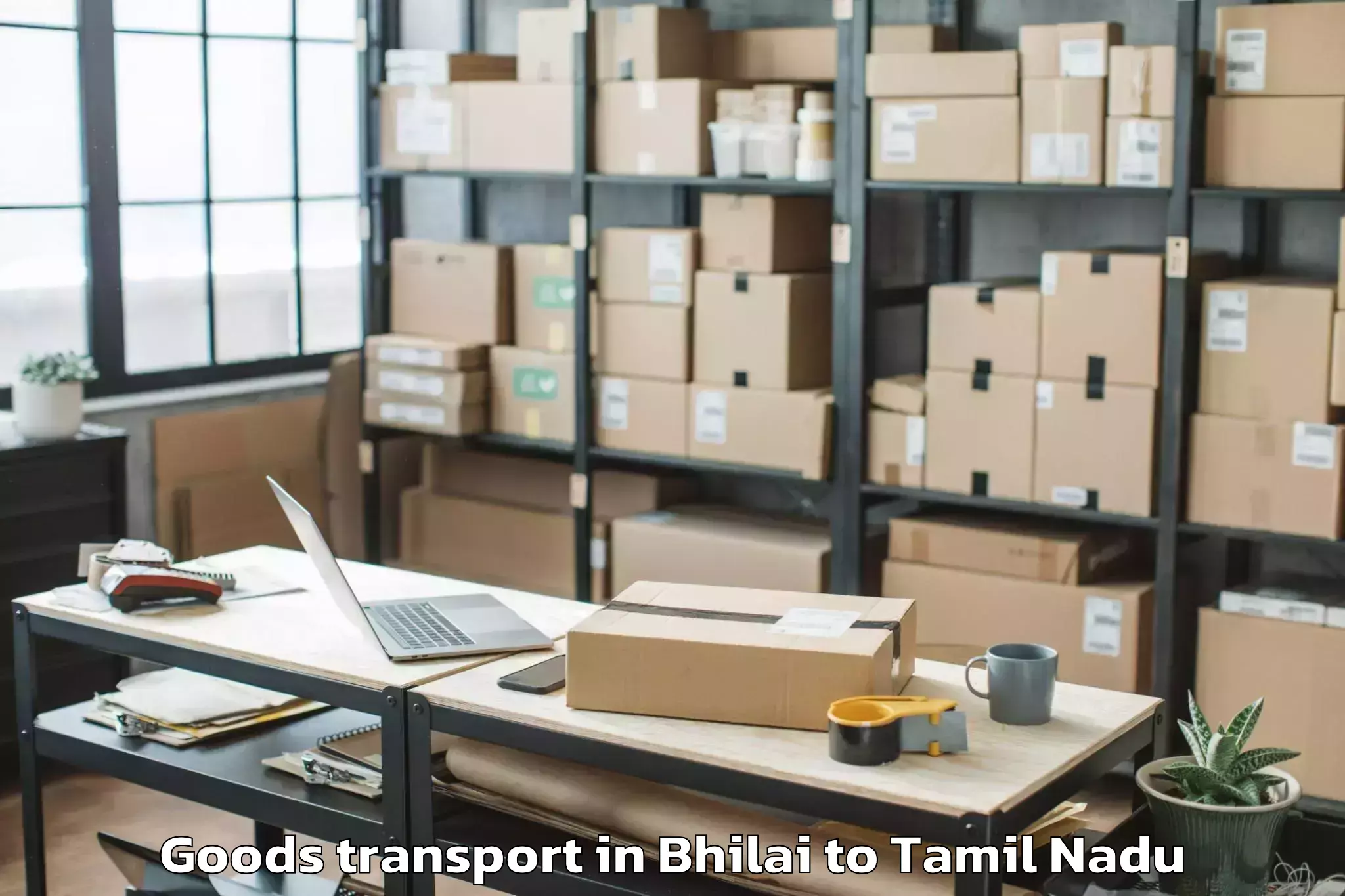 Bhilai to Poonamalle Goods Transport Booking